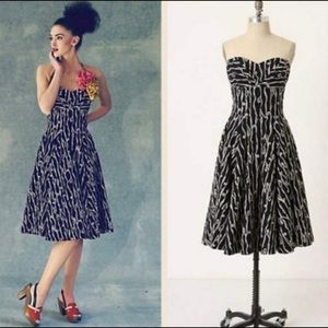 Girls from Savoy strapless dress, Anthropologie